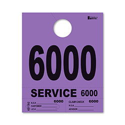 4 Part Heavy Brite Dispatch Numbers - Purple - 6000-6999